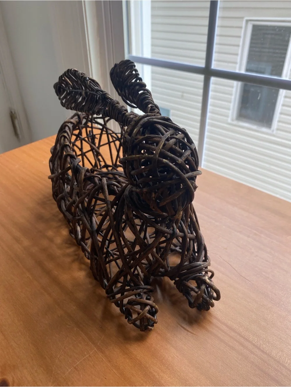 Pier One Wicker Rabbit Basket